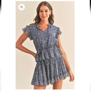 Reset By Jane Penelope Short Sleeve Mini Dress Size Small